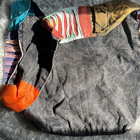 NEW with tags Handmade Bohemian Purse with cell phone pocket on shoulder strap - Picture 4 of 6